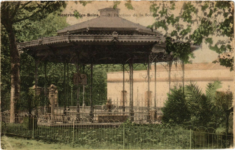 Carte postale ancienne Montrond-les-Bains - Pavillon de la Source à Montrond-les-Bains
