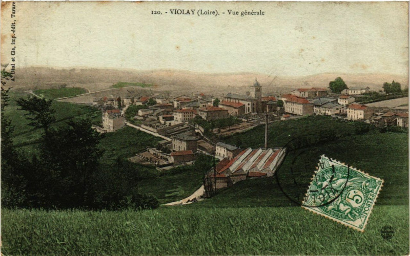 Carte postale ancienne Violay - Vue générale à Violay
