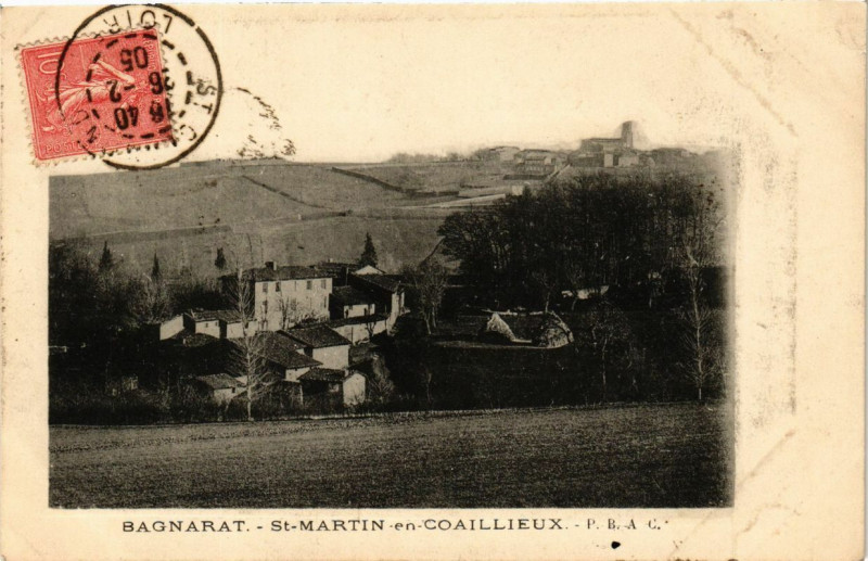 Carte postale ancienne Bagnarat - Saint-Martin-en-Coaillieux