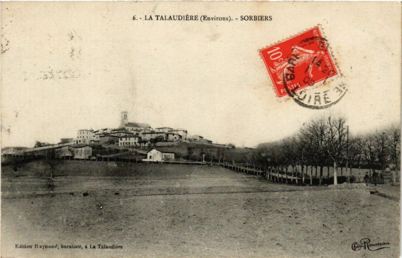 Carte postale ancienne Le Talaudiere - Sorbiers à Sorbiers