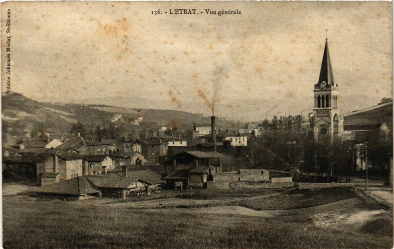 Carte postale ancienne L'Etrat - Vue générale à L'Étrat