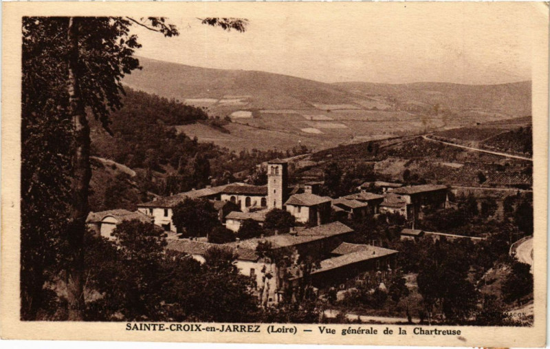 Carte postale ancienne Sainte-Croix-en-Jarez - Vue générale à Sainte-Croix-en-Jarez