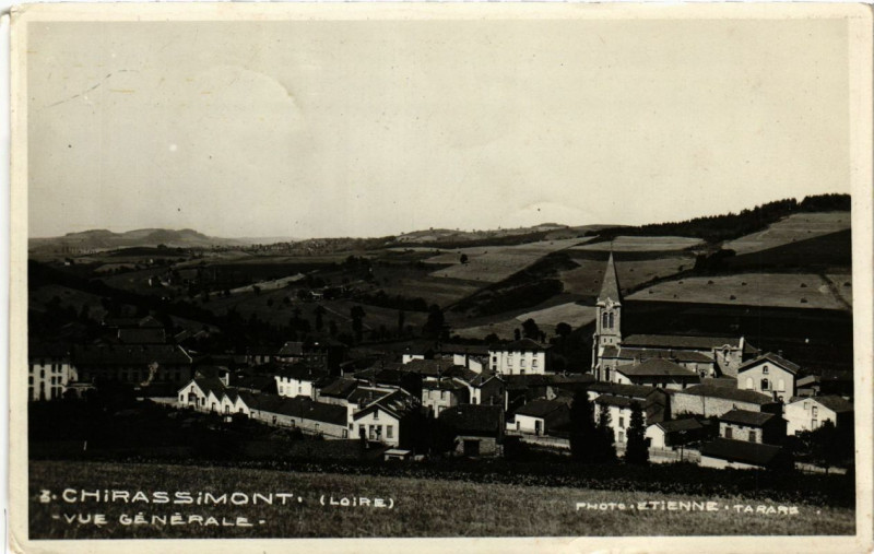 Carte postale ancienne Chirassimont - Vue générale à Chirassimont