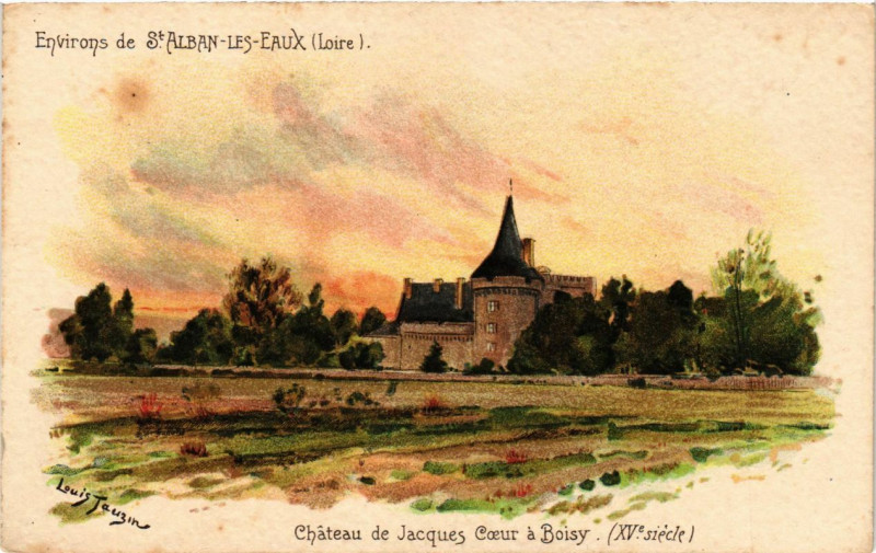 Carte postale ancienne Environs de Saint-Alban-les-Eaux - Chateau de Jackes Coeur a Boisy à Saint-Alban-les-Eaux