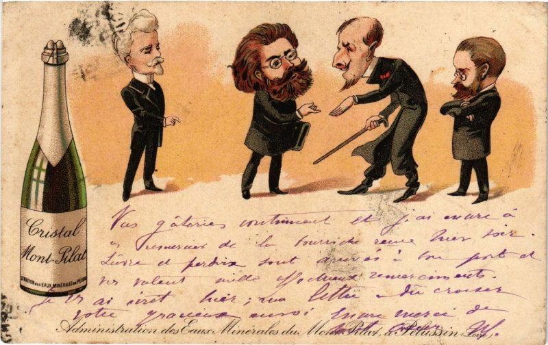 Carte postale ancienne Pelussin - Administration des eaux Minérales du Mont-Pilat à Pélussin