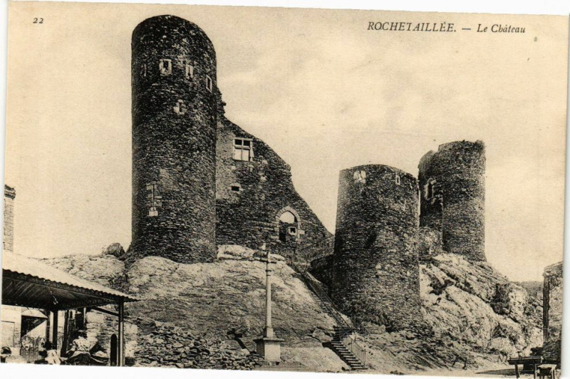 Carte postale ancienne Rochetaillee-Le Chateau à Roche