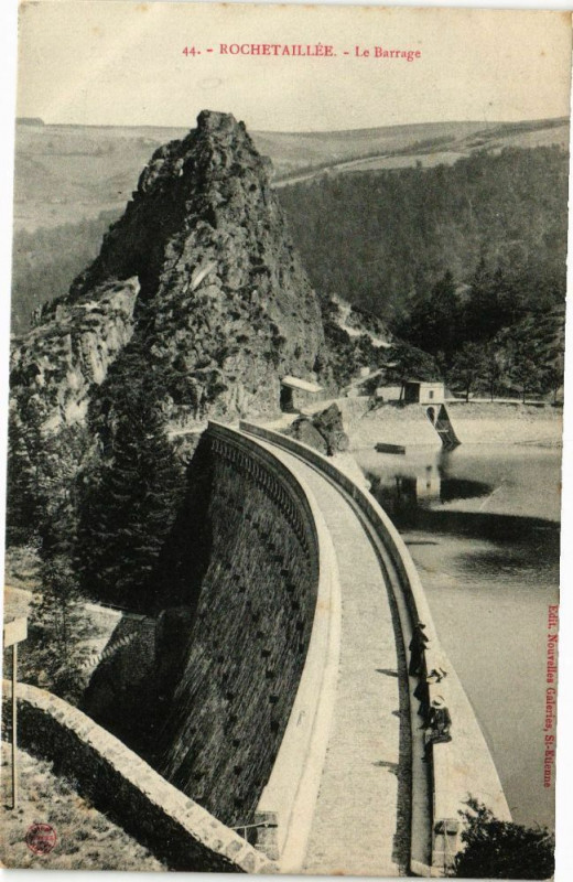 Carte postale ancienne Rochetaillee-Le Barrage à Roche
