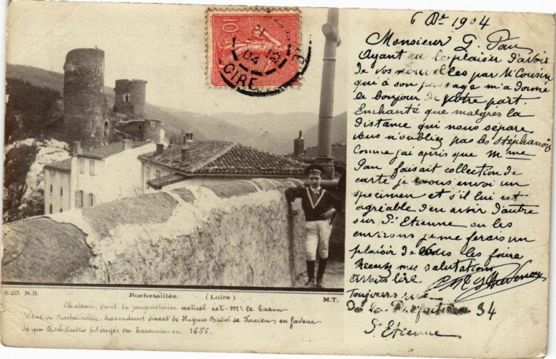 Carte postale ancienne Rochetaillee à Roche