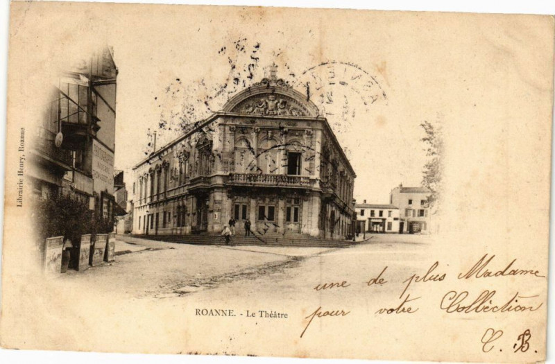 Carte postale ancienne Roanne - Le Théatre à Roanne