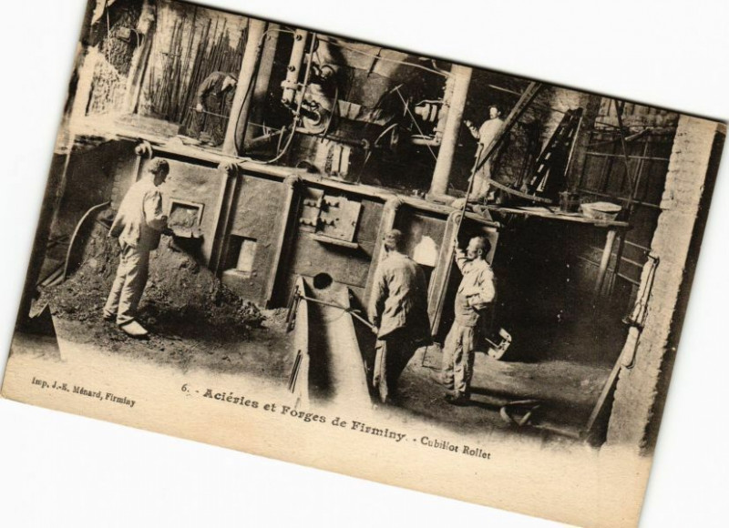 Carte postale ancienne Acieries et Forges de Firminy - Cobillot Rollet à Firminy