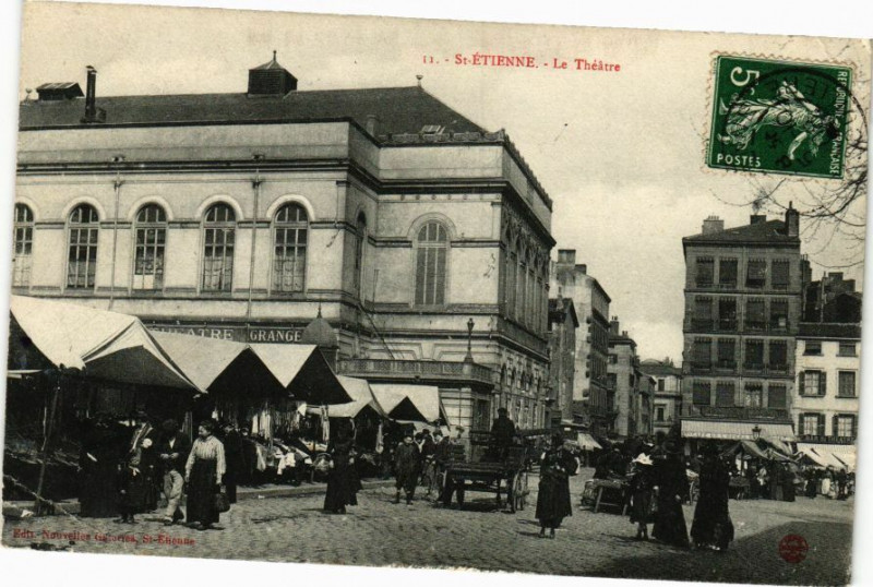Carte postale ancienne Saint-Etienne - Le Théatre à Saint-Étienne