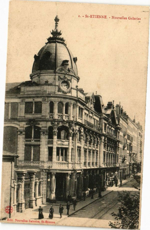 Carte postale ancienne Saint-Etienne - Nouvelles Galeries à Saint-Étienne