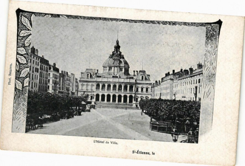 Carte postale ancienne L'Hotel de Ville - Saint-Etienne