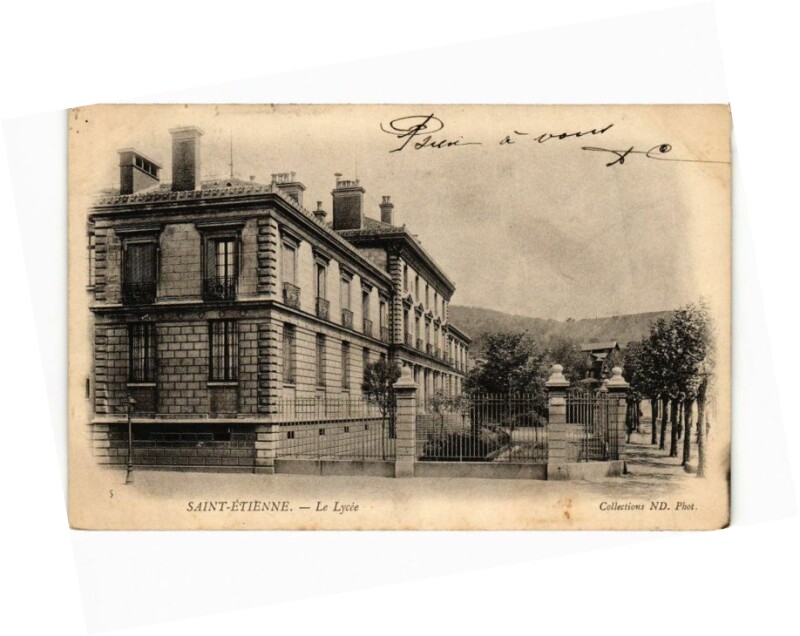 Carte postale ancienne Saint-Etienne - Le Lycée à Saint-Étienne