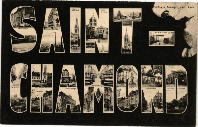 Carte postale ancienne Saint-Chamond à Saint-Chamond