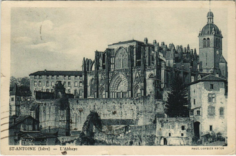 Carte postale ancienne Saint-Antoin - L'Abbaye