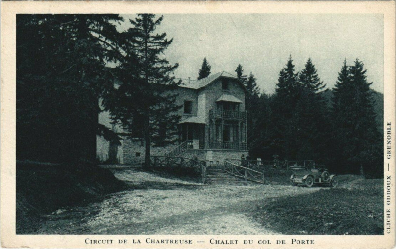 Carte postale ancienne Circuit de la Chartreuse - Chalet du Col de Porte