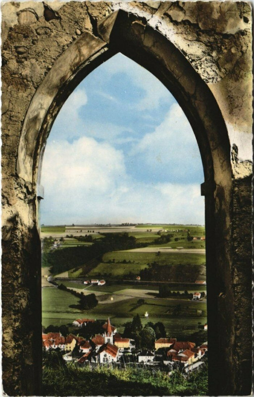 Carte postale ancienne Virieu-sur-Bourbe Regard sur Virieu