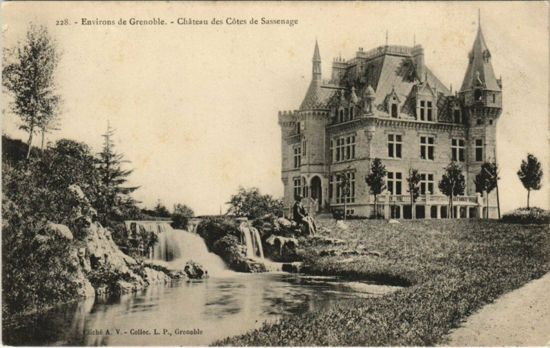 Carte postale ancienne Chateau des Cotes de Sassenage à Sassenage