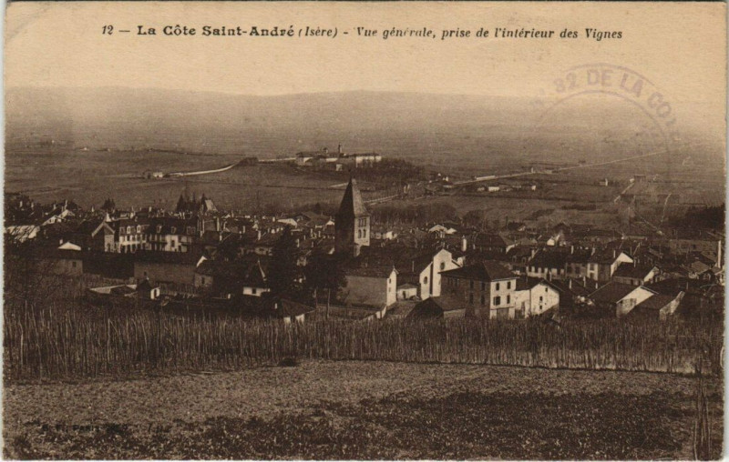 Carte postale ancienne La Cote-Saint-Andre - Vue générale à La Côte-Saint-André