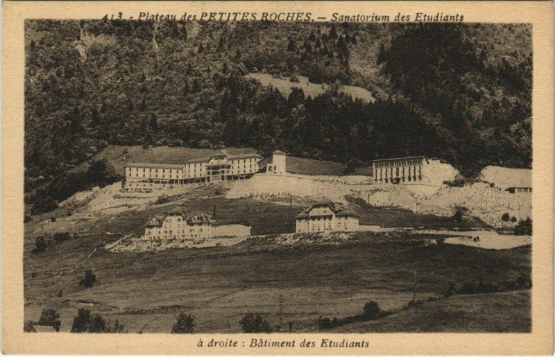 Carte postale ancienne Plateau des Petites Roches - Sanatorium des Etudians à Plateau-des-Petites-Roches