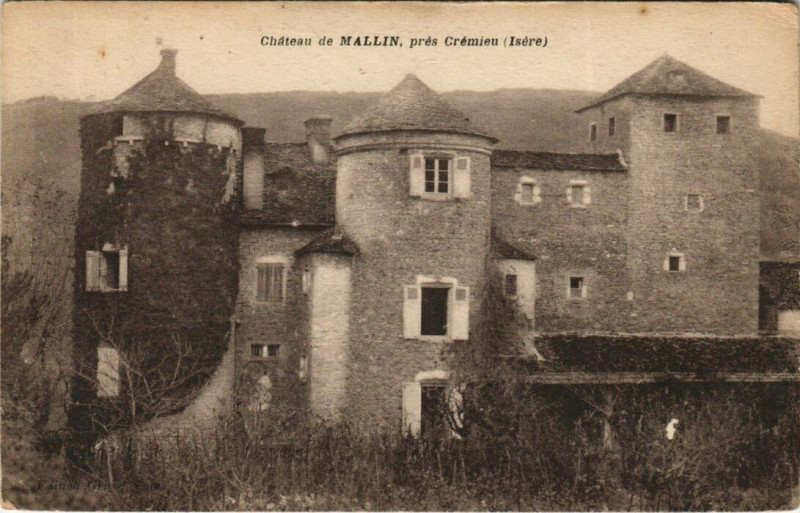 Carte postale ancienne Chateau de Mallin pres Cremieru -