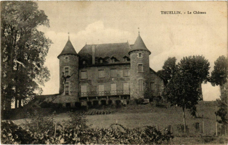 Carte postale ancienne Thuellin - Le Chateau France