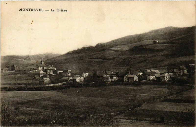 Carte postale ancienne Montrevel - Le Trieve France à Montrevel