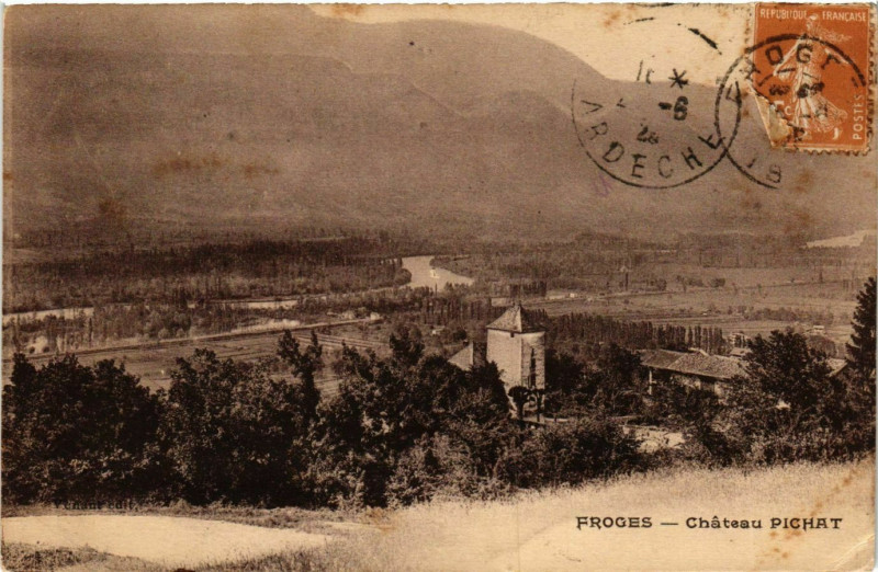 Carte postale ancienne Froges - Chateau Pichat France à Froges
