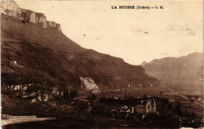 Carte postale ancienne La Buisse - Panorama France à La Buisse