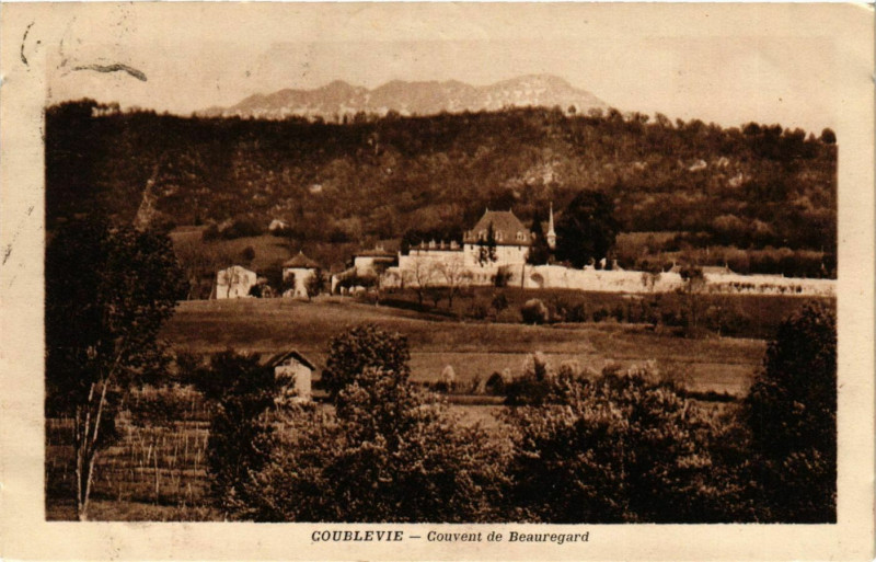 Carte postale ancienne Coublevie - Couvent de Beauregard France à Coublevie