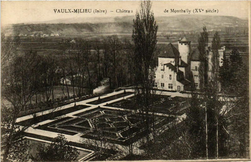 Carte postale ancienne Vaulx-Milieu - Chateau de Montbally France à Vaulx-Milieu