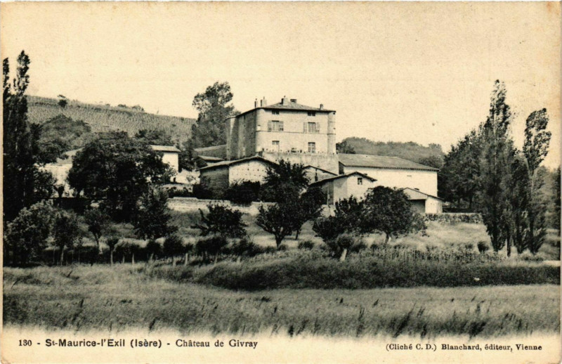 Carte postale ancienne Saint-Maurice-l'Exil - Chateau de Givray France à Saint-Maurice-l'Exil