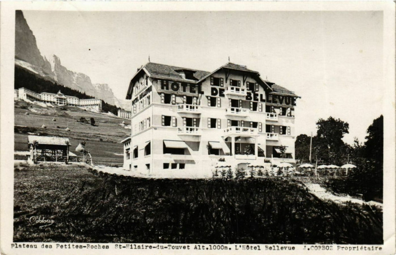 Carte postale ancienne Plateau des Petites Roches - St-Hilaire-du-Touvet - Hotel France à Plateau-des-Petites-Roches
