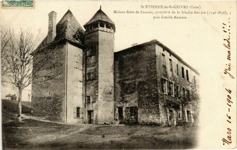 Carte postale ancienne Saint-Etienne-de-Saint-Geoirs - Maison Forte de Fassion France à Saint-Étienne-de-Saint-Geoirs