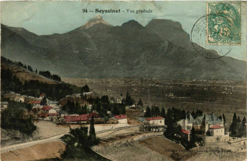 Carte postale ancienne Seyssinet - Vue Generale France