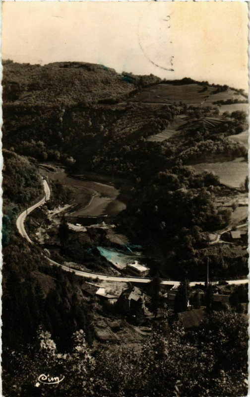 Carte postale ancienne Fures - Route de Renage France à Renage