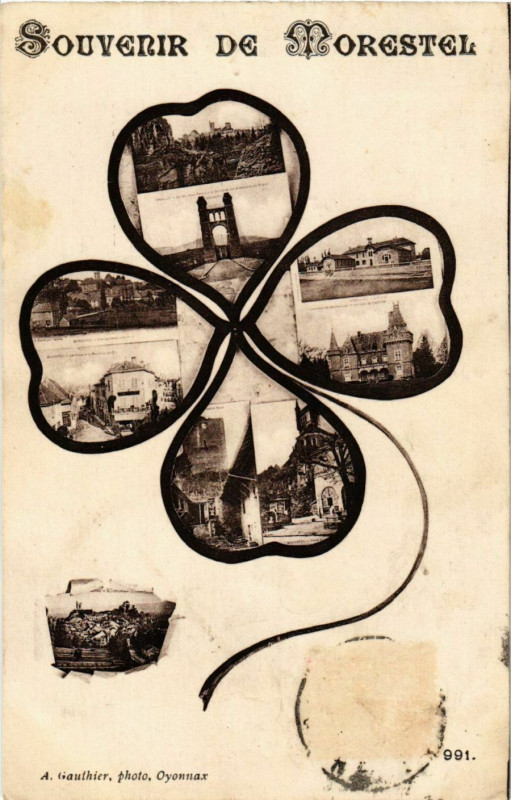 Carte postale ancienne Morestel - Souvenir de Morestel - Scenes France à Morestel