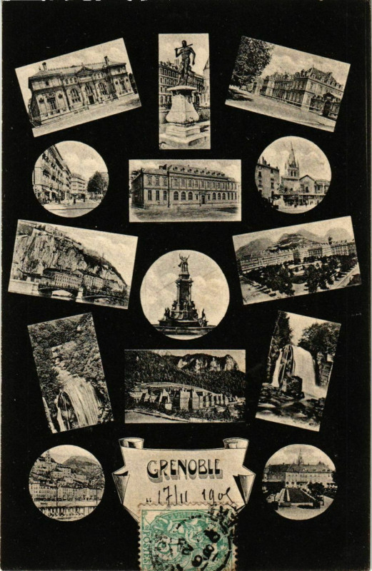 Carte postale ancienne Grenoble - Scenes - Views France à Grenoble