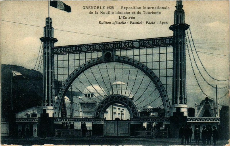 Carte postale ancienne Grenoble - Exposition Internationale - L'Entree - 1925 France à Grenoble