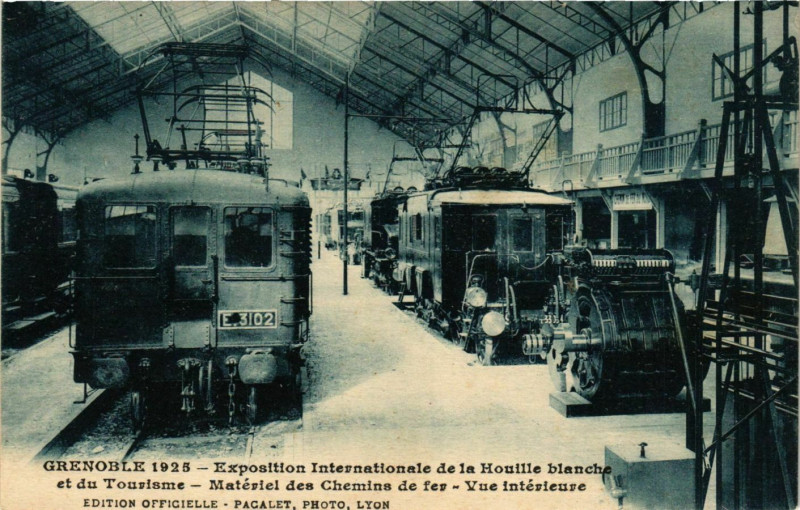 Carte postale ancienne Grenoble - Exposition Internationale - Chemin de Fer - 1925 France à Grenoble