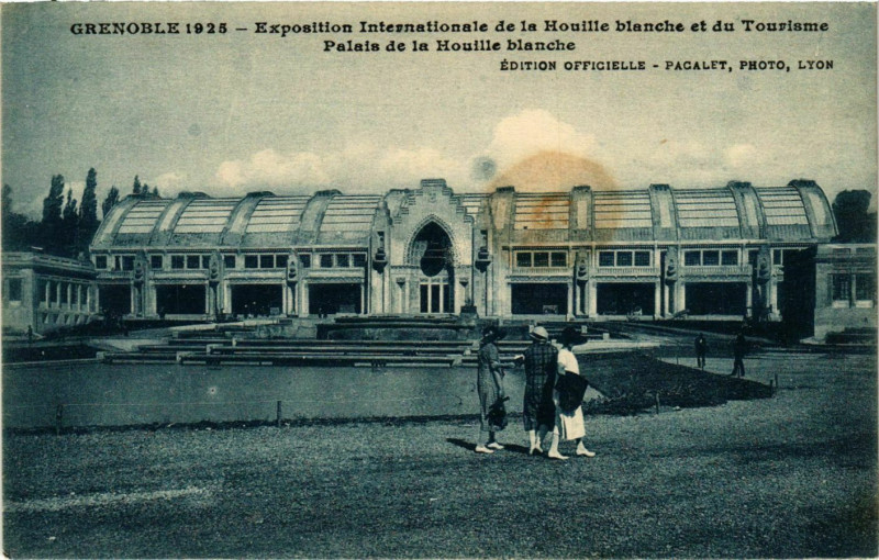Carte postale ancienne Grenoble - Exposition Internationale - Palais - 1925 France à Grenoble
