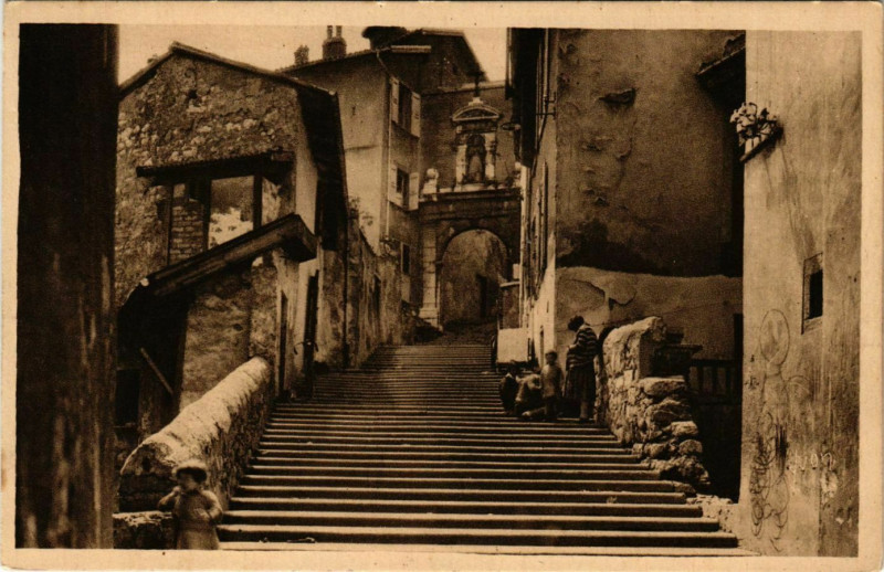 Carte postale ancienne Grenoble - Montee de Chalemont France à Grenoble