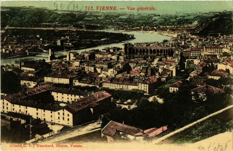 Carte postale ancienne Vienne - Vue générale à Vienne