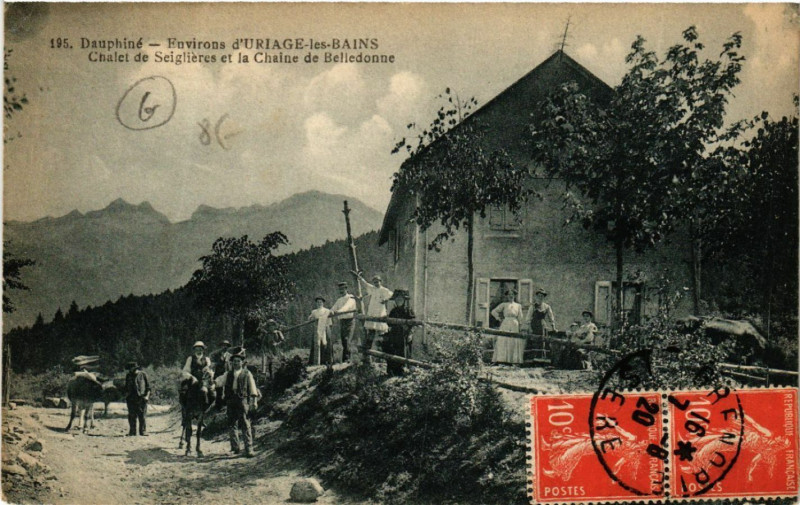 Carte postale ancienne Uriage-les-Bains - Env. - Chalet de Seiglieres