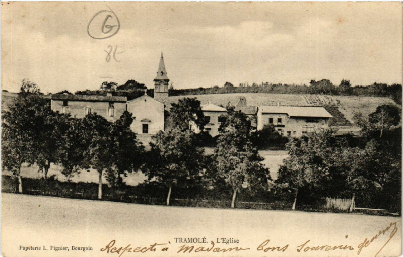 Carte postale ancienne Tramole - Tramole - L'Eglise à Tramolé