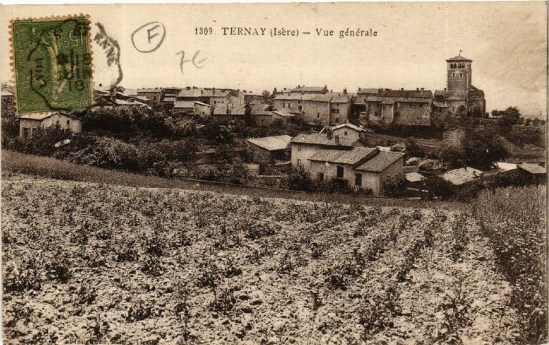 Carte postale ancienne Ternay - Vue générale