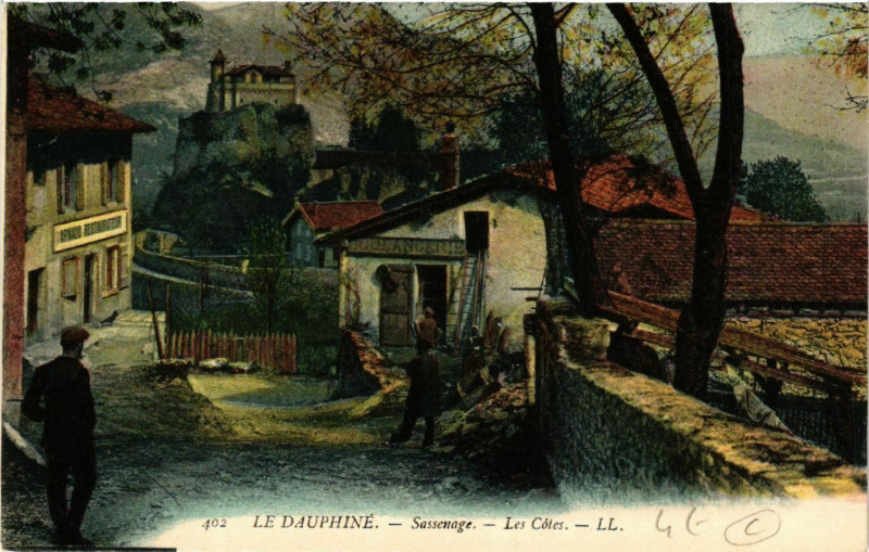 Carte postale ancienne Sassenage - Les Cotes - Le Dauphiné à Sassenage