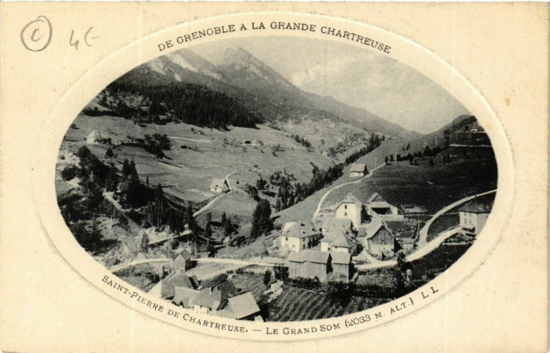 Carte postale ancienne Saint-Pierre-de-Chartreuse - Le Grand Som à Saint-Pierre-de-Chartreuse