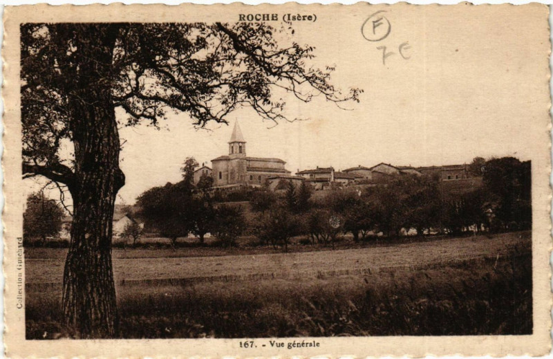 Carte postale ancienne Roche - Vue générale à Roche